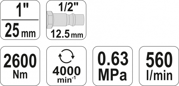 Cheie pneumatica YATO 1 Inch 2600Nm [2]