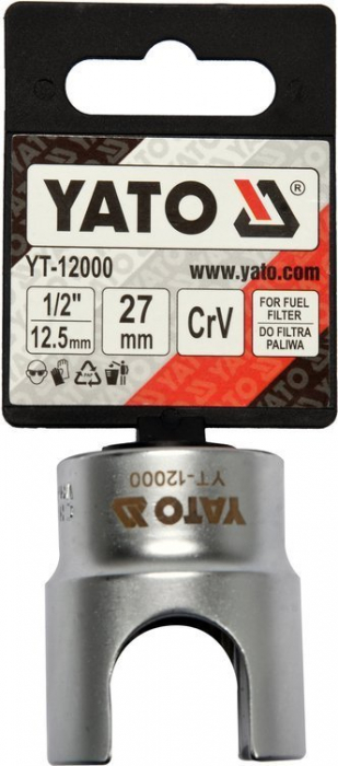 Cheie filtru combustibil YATO 27mm 1/2 CrV [3]