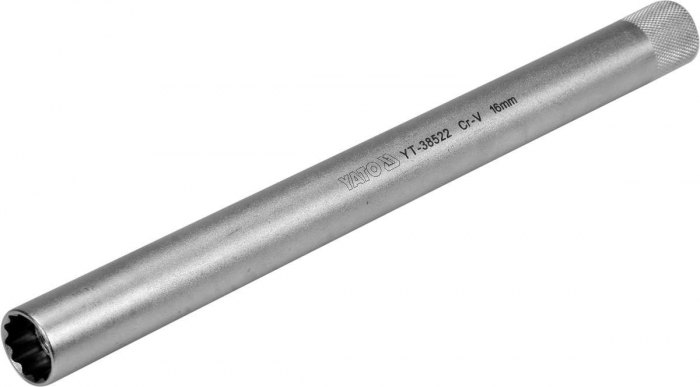 Cheie tubulara bujii extra lunga YATO 3/8 250mm CrV [2]