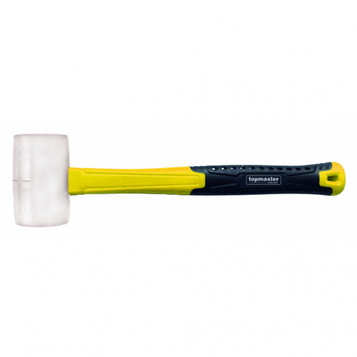 Ciocan cauciuc cu coada fibra 340g alb TMP Top Master Pro [2]