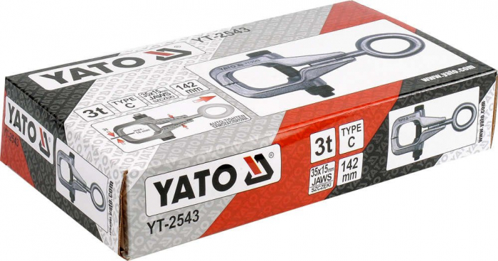 Clema strangere autoblocanta YATO tip C 142mm 35x15mm max 3T [2]