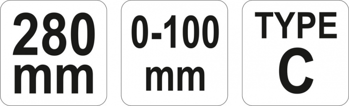 Cleste autoblocant tip C YATO pentru sudura 280mm 0-100mm CrMo [3]