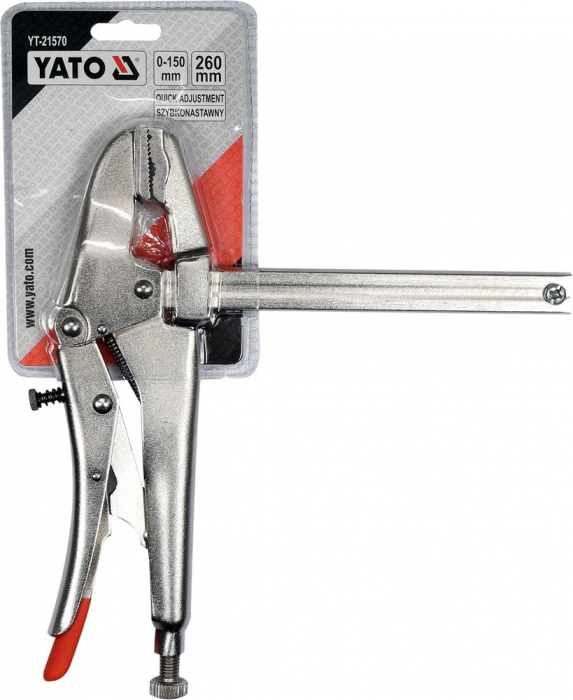 Cleste autoblocant cu picior YATO pentru sudura 260mm CrMo 0-150mm [4]