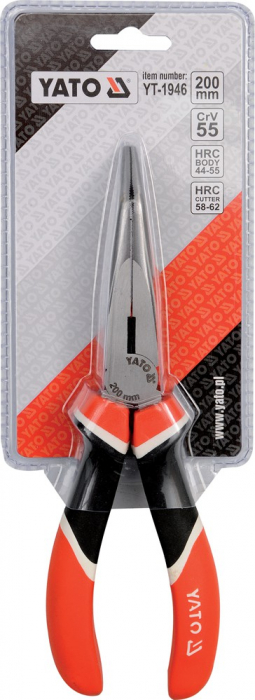 Cleste cu varf ascutit indoit YATO CrV maner tricolor [2]