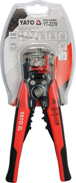 Cleste decablator si sertizat YATO, automat, 205mm, 0.2-6mm, universal [2]