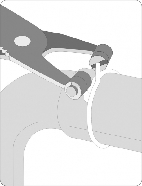 Cleste pentru sigurante furtun YATO, 230mm [3]