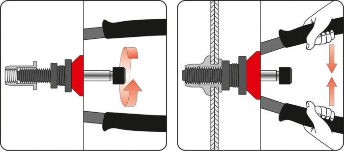 Cleste Pentru Piulite Nituibile YATO, CR-Mo, M3 - M12, 360mm [5]