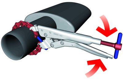 Cleste Taietor UNIOR, Pentru Tevile de Esapament, 25 - 85mm, 330mm [3]