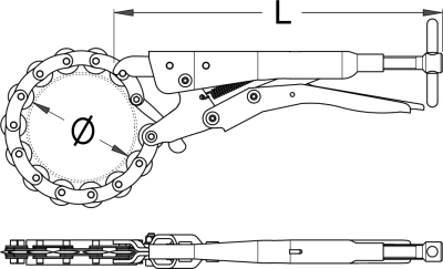 Cleste Taietor UNIOR, Pentru Tevile de Esapament, 25 - 85mm, 330mm [2]