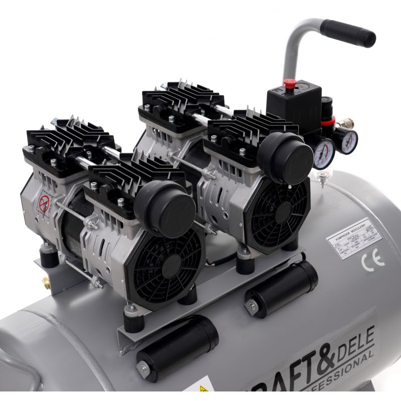 Compresor de aer fara ulei KRAFT&DELE 100L 8bar 230V 2 x 1500W 1440rpm 290 l/min KD1398 [8]
