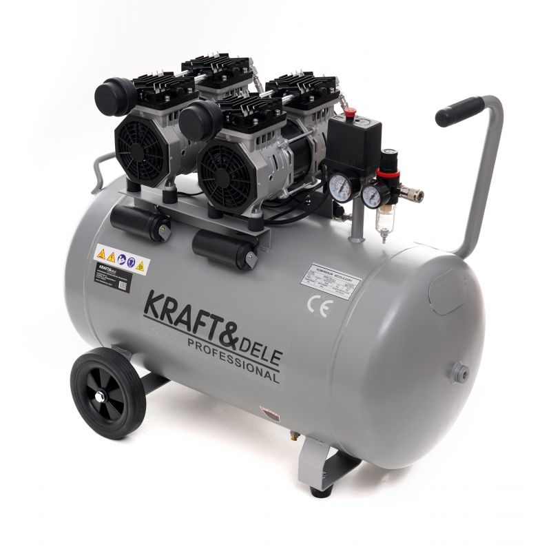 Compresor de aer fara ulei KRAFT&DELE 100L 8bar 230V 2 x 1500W 1440rpm 290 l/min KD1398 [11]