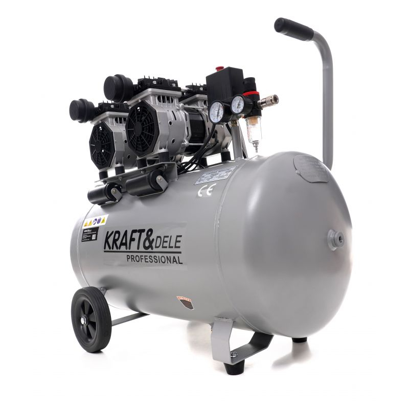 Compresor de aer fara ulei KRAFT&DELE 100L 8bar 230V 2 x 1500W 1440rpm 290 l/min KD1398 [4]