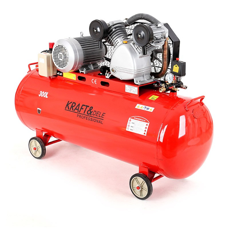 Compresor de aer KRAFT&DELE 300L 8bar 400V 2 Pistoane 5.5kW 7.5CP 550 l/min KD1410 + Separator [2]