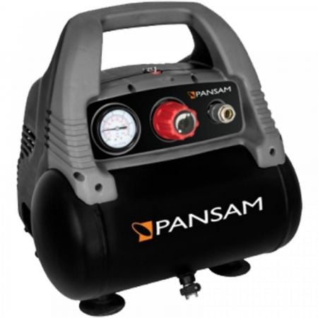 Mini compresor fara ulei PANSAM, 6L, 1100W, 8bar 0