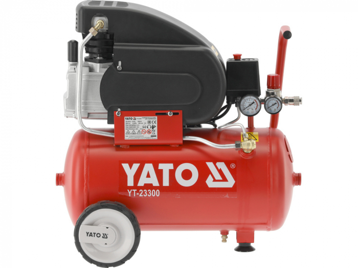 Compresor de aer YATO 24L 8bar 1500W 2CP 200 l/min [3]