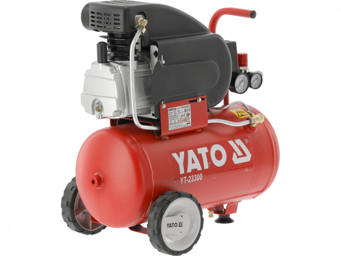 Compresor de aer YATO 24L 8bar 1500W 2CP 200 l/min [2]