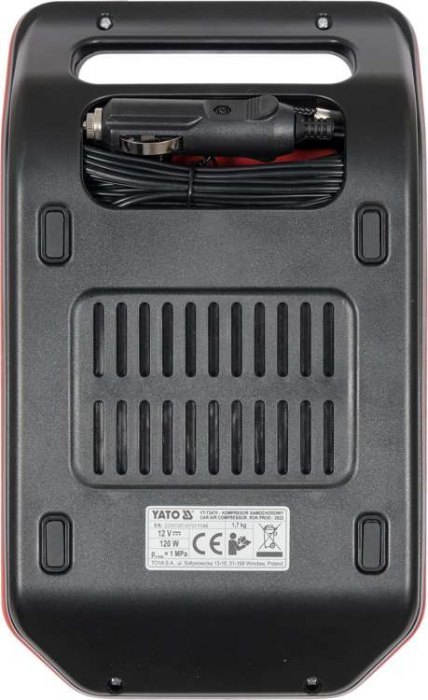 Compresor auto cu display LCD 12V 120W 150psi 25 l/min YATO [4]