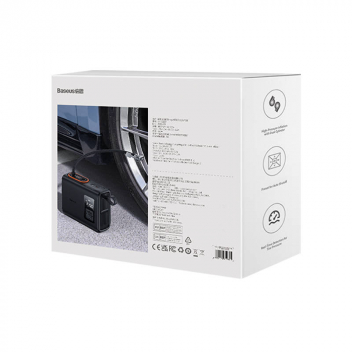 Compresor portabil Baseus Mega EnergyPump Series, 2 cilindri 6000 mAh cu lanterna CRNL060001 [17]