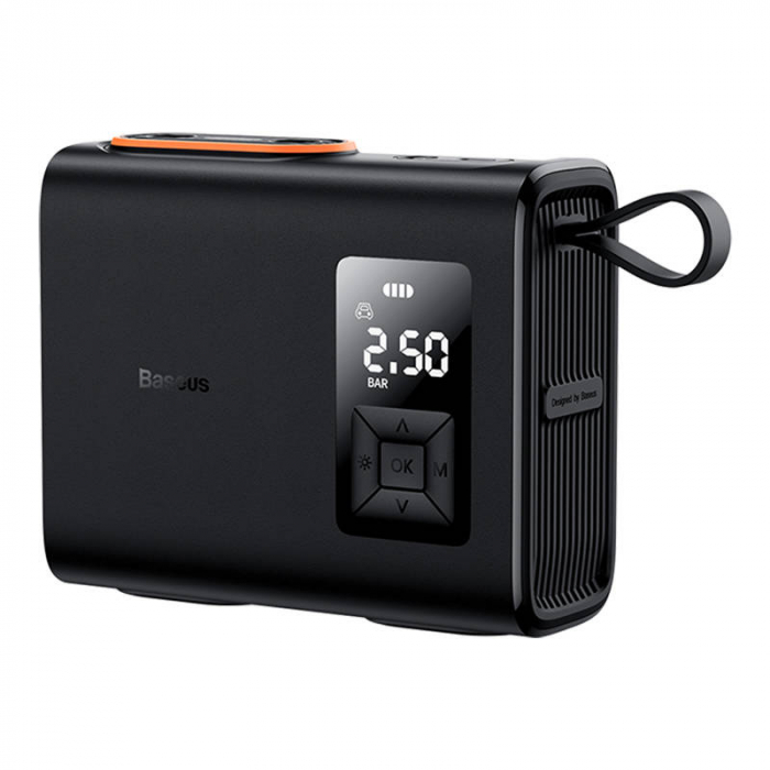 Compresor portabil Baseus Mega EnergyPump Series, 2 cilindri 6000 mAh cu lanterna CRNL060001 [3]