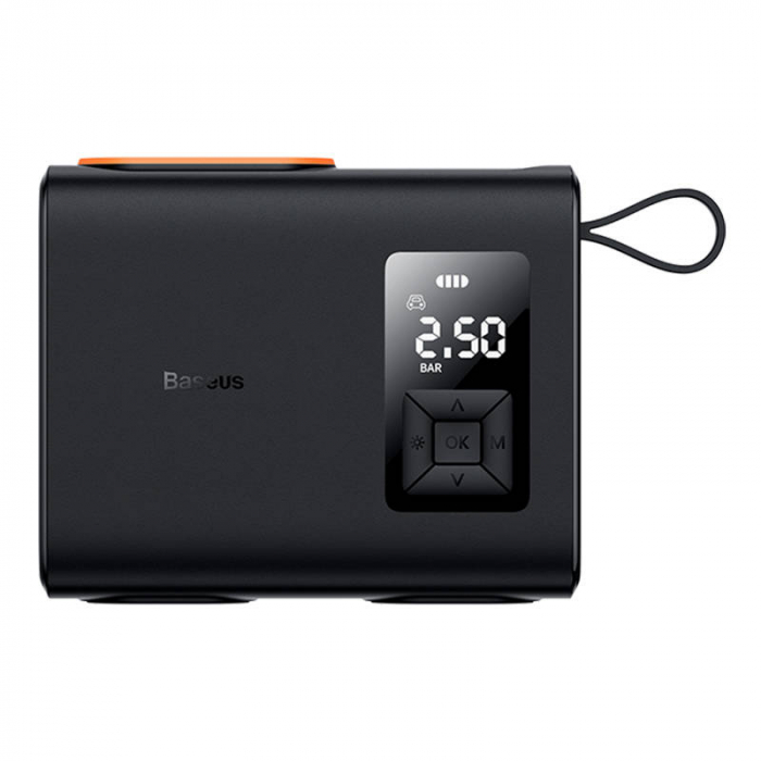 Compresor portabil Baseus Mega EnergyPump Series, 2 cilindri 6000 mAh cu lanterna CRNL060001 [2]