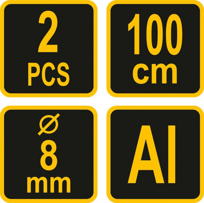 Cordelina elastica cu carabina pentru bagaje VOREL 100cm X 8mm 2buc [4]