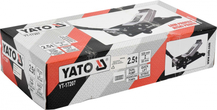 Cric Crocodil YATO Dual Pump 2.5T 85 - 520mm [4]