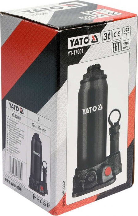 Cric hidraulic cu piston YATO 2-50T 181-480mm [2]