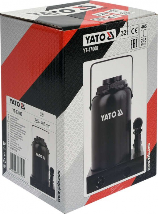 Cric hidraulic cu piston YATO 2-50T 181-480mm [2]