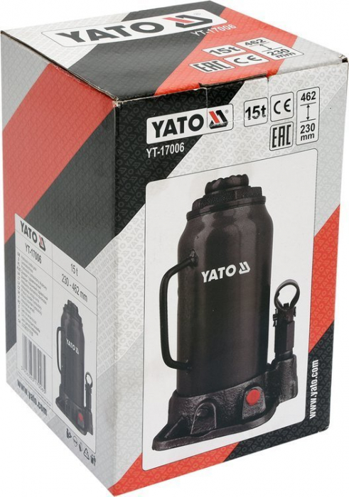 Cric hidraulic cu piston YATO 2-50T 181-480mm [2]