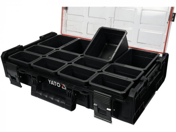 Cutie organizatoare ermetica YATO XL 585x387x131mm 12 compartimente [4]