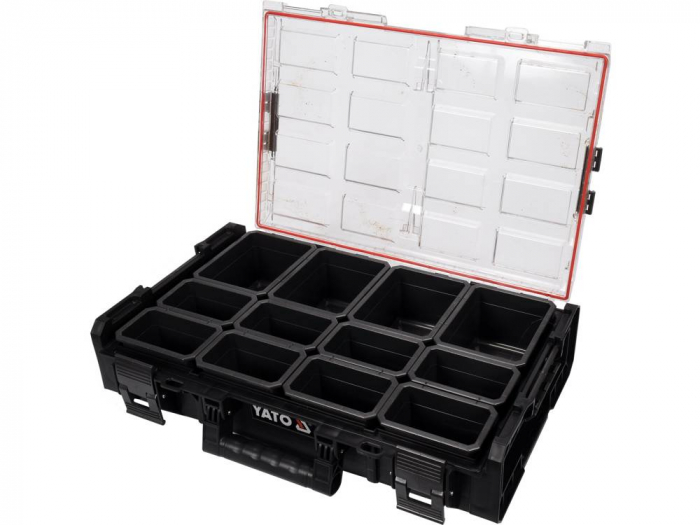 Cutie organizatoare ermetica YATO XL 585x387x131mm 12 compartimente [2]