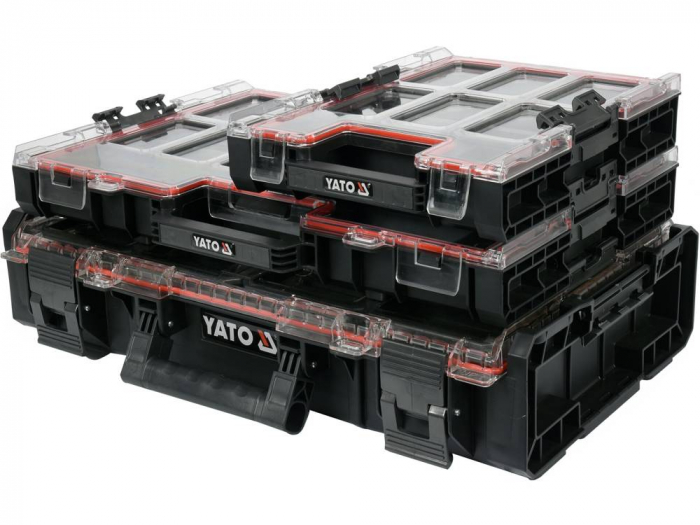 Cutie organizatoare ermetica YATO M 263x363x77mm 6 compartimente [5]