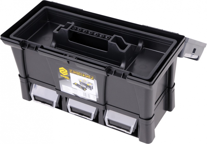 Cutie scule cu organizatoare + 3 cutii depozitare VOREL 20 Inch/50 cm PVC [6]