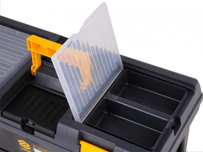 Cutie scule cu organizatoare + 3 cutii depozitare VOREL 20 Inch/50 cm PVC [3]