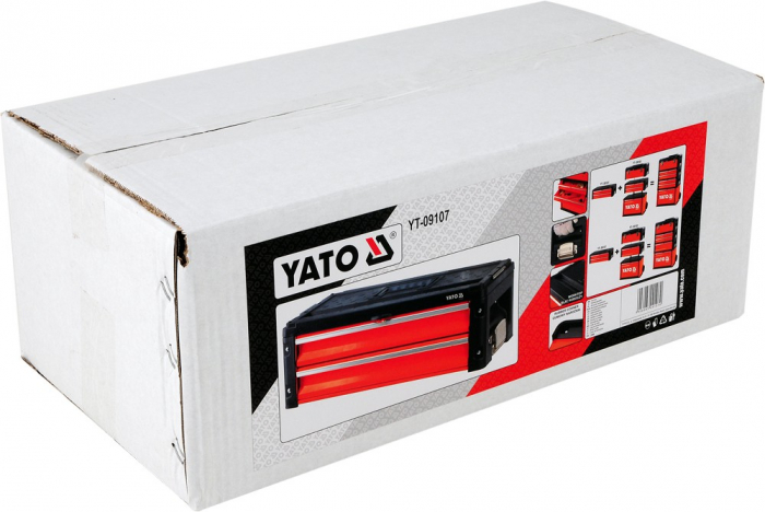 Cutie scule metalica YATO 2 sertare 390x215x60mm [2]