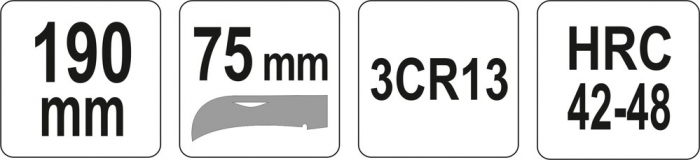 Cutit pentru decablat pliabil YATO 190mm [3]