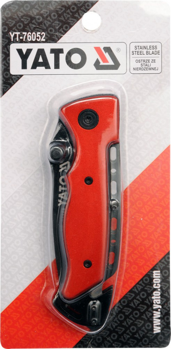 Cutit de buzunar YATO tip briceag 3 functii inox rosu [3]