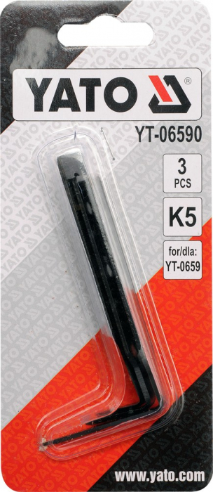 Lame rezerva pentru cutit YT-0659 YATO 3buc K5 [2]