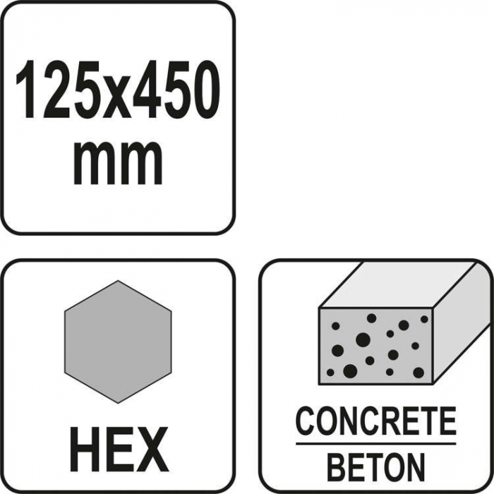 Dalta picamer YATO HEX 125X450mm [4]