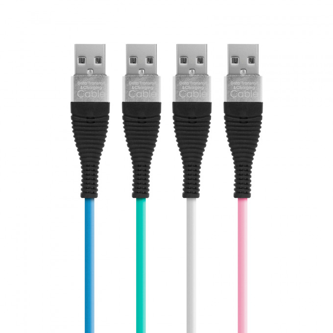 Delight - Cablu de date - iPhone "lightning", 2 m, silicon, 4 culori [2]