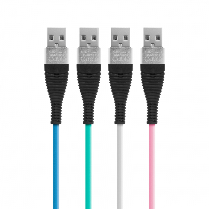 Delight - Cablu de date - iPhone "lightning", înveliş siliconic, 4 culori - 1 m [2]
