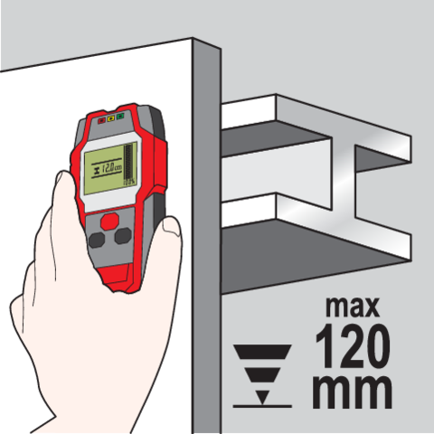 Detector pentru profile si cabluri electrice YATO 4in1 LCD [5]