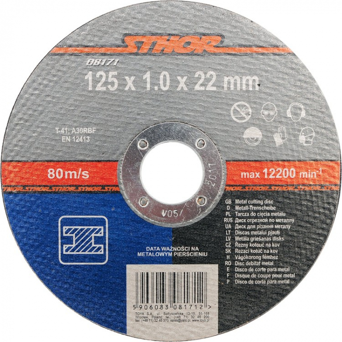 DISC DEBITAT METALE 125X1X22MM STHOR STHOR [2]