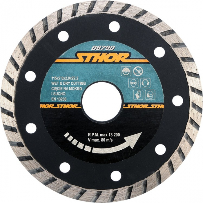 DISC DIAMANTAT TURBO 115X2.7MM H7 STHOR [2]