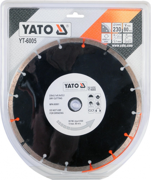 Disc diamantat YATO, segmentat, 230mm [2]