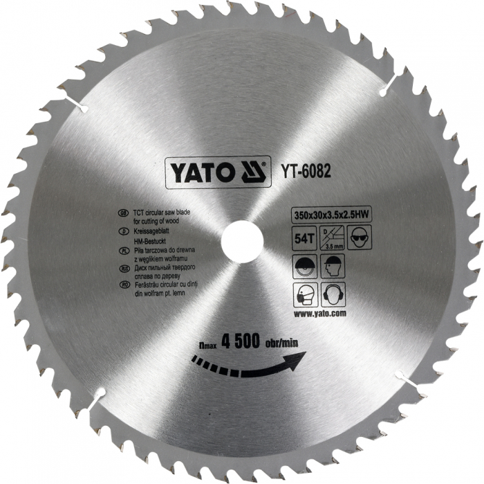 Disc fierastrau circular YATO dinti wolfram pentru lemn 300-305-315-350-400 mm [7]