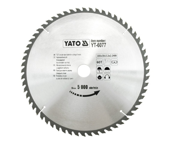 Disc fierastrau circular YATO dinti wolfram pentru lemn 300-305-315-350-400 mm [3]