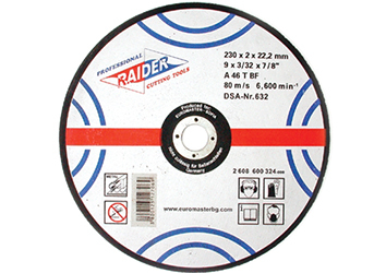 Disc pentru taiat metal 180х2х22.2mm raider