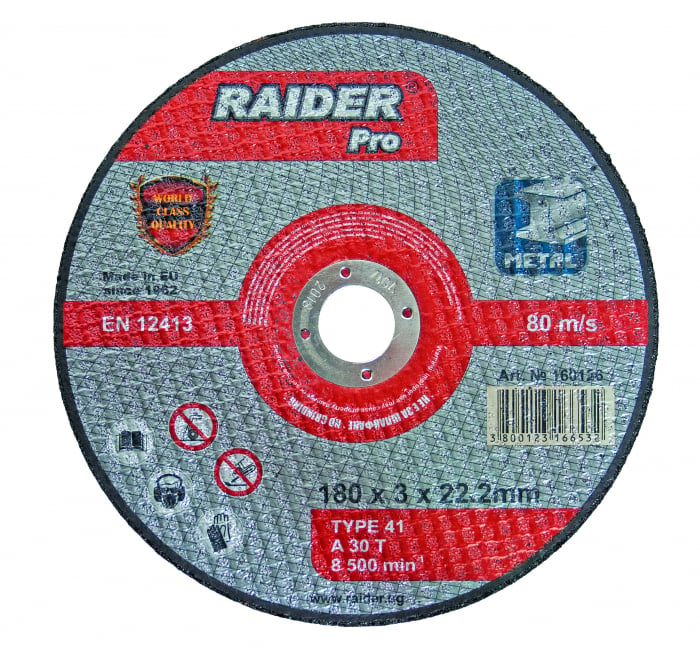 Disc pentru taiat metal 230х3.0х22.2mm rdp raider