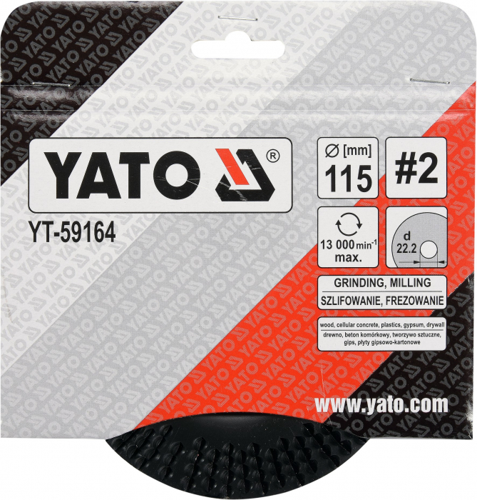 Disc raspil pentru lemn YATO depresat NR2 conic [4]